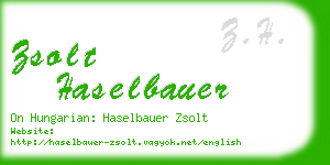 zsolt haselbauer business card